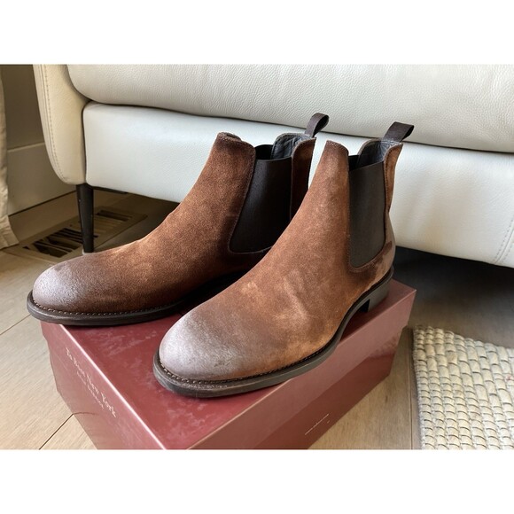 New To Boot New York Charleston Chelsea Boot Men Suede Leather 9.5 M TBH914D - Picture 8 of 16